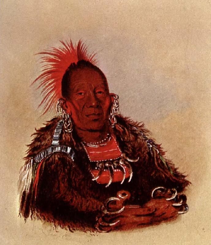 George Catlin Wah-ro-Nee-Sah,Oto Chief oil painting image